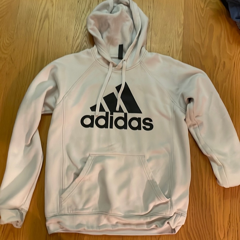 Small white adidas hoodie